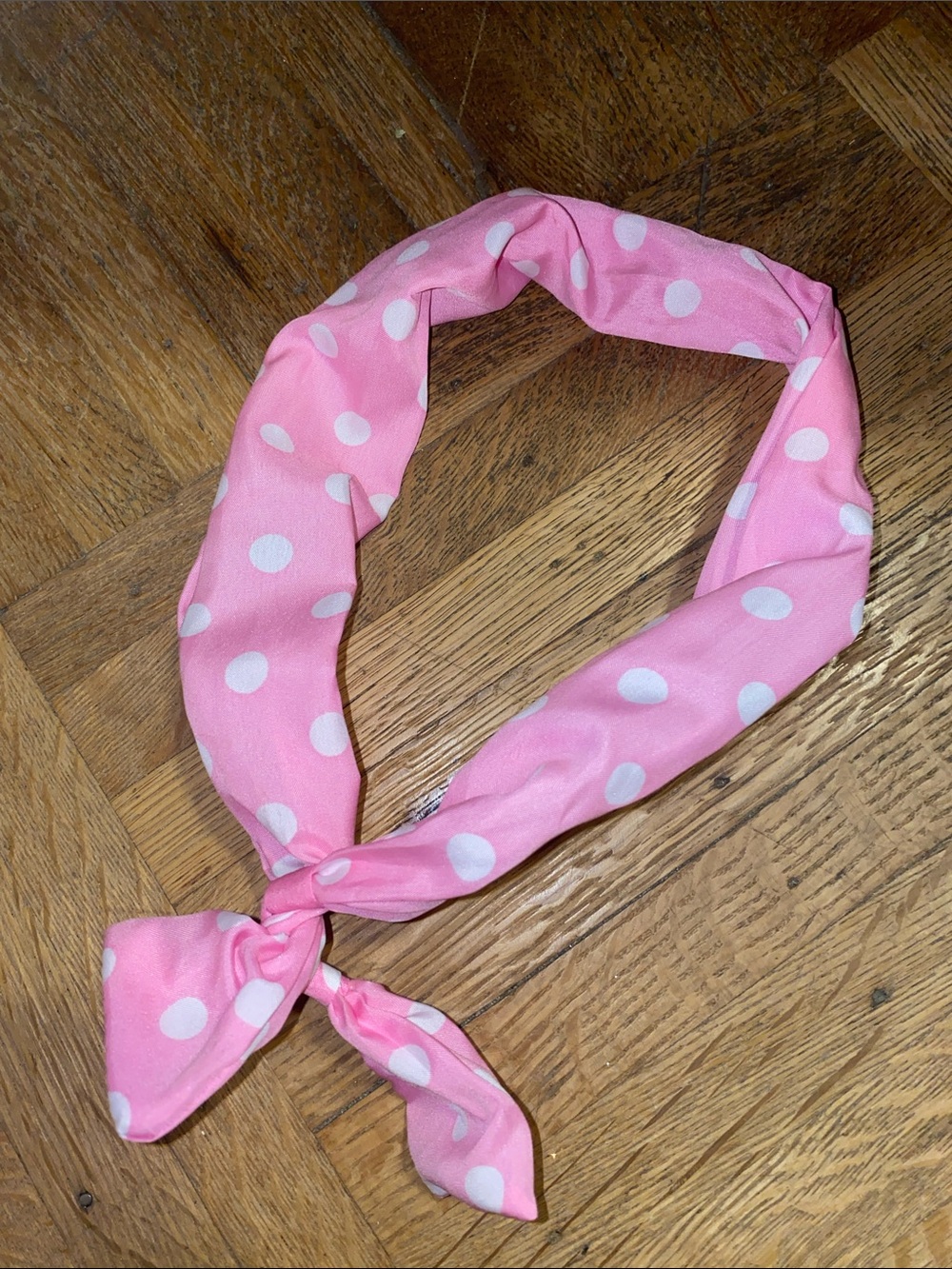 Bendable Pink Polka Dot Headband